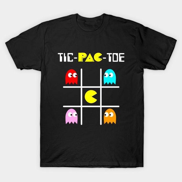 Tic-Pac-Toe T-Shirt by LegitHooligan